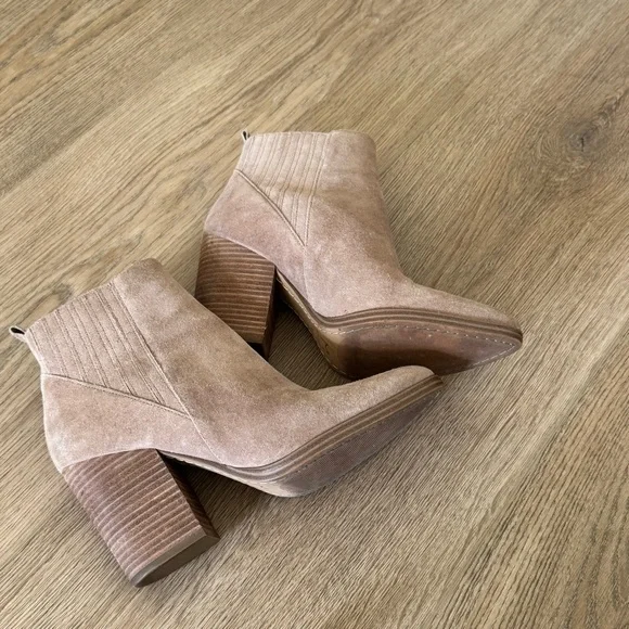 Marc Fisher Alva Suede Ankle Boots - Picture 3 of 3